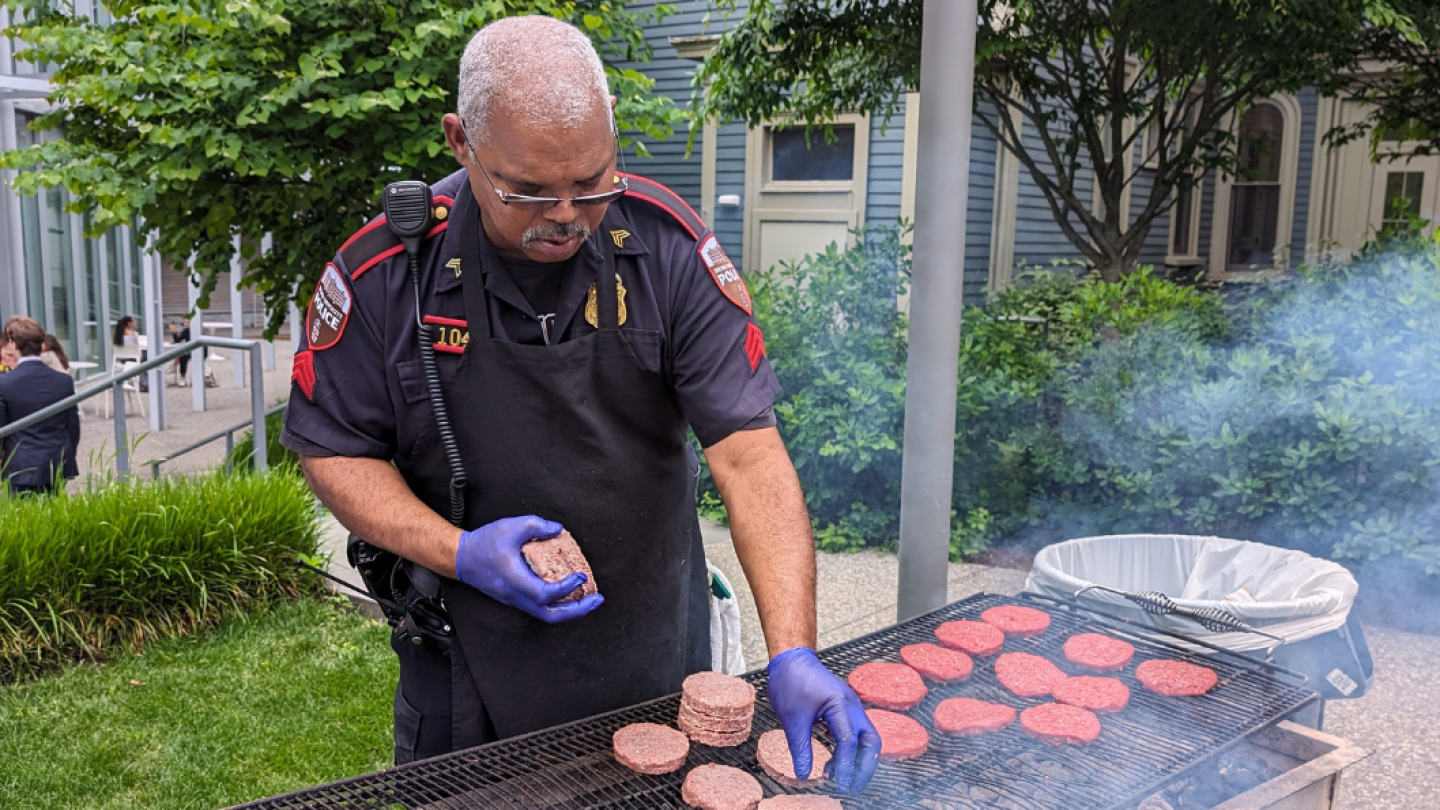 Cooking with Cops | Public Safety | Brown University